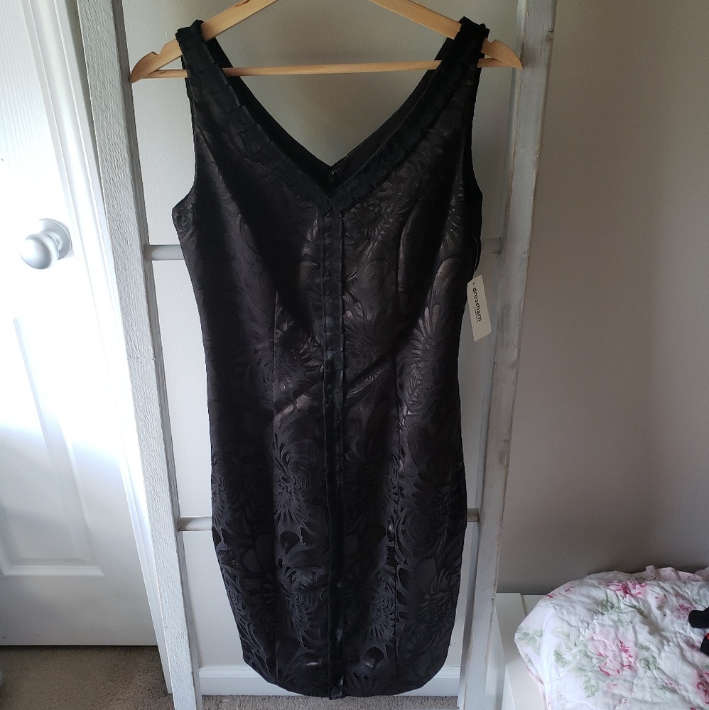 NWT Dress Barn Black Patterned Dress